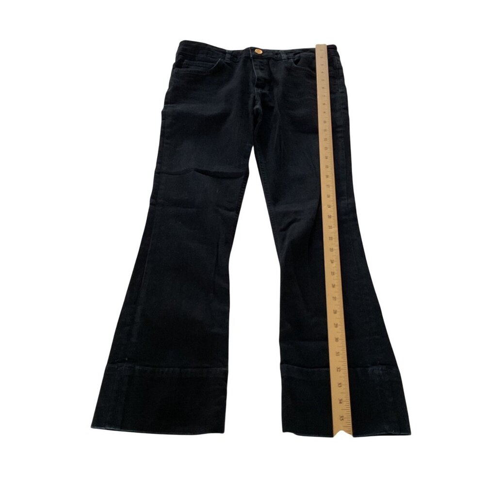 Massimo Dutti Womens Dark Wash Flared Jeans Size 8 - Picture 11 of 11